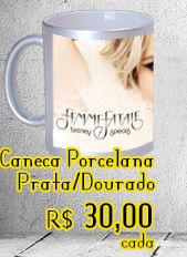 Caneca Prata Porcelana Britney Spears Femme Fatale